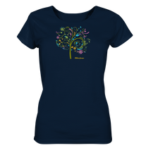 Lade das Bild in den Galerie-Viewer, Still unter fallenden Blüten sitzen - Ladies Organic Shirt