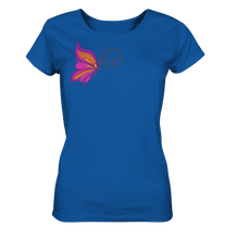 Lade das Bild in den Galerie-Viewer, Das Glück ist ein Schmetterling - Ladies Organic Shirt