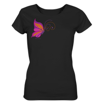 Lade das Bild in den Galerie-Viewer, Das Glück ist ein Schmetterling - Ladies Organic Shirt