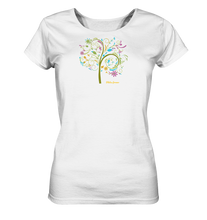 Lade das Bild in den Galerie-Viewer, Still unter fallenden Blüten sitzen - Ladies Organic Shirt