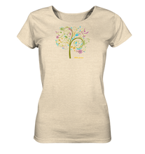 Lade das Bild in den Galerie-Viewer, Still unter fallenden Blüten sitzen - Ladies Organic Shirt