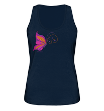 Lade das Bild in den Galerie-Viewer, Das Glück ist ein Schmetterling - Ladies Organic Tank-Top