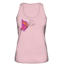 Lade das Bild in den Galerie-Viewer, Das Glück ist ein Schmetterling - Ladies Organic Tank-Top