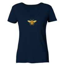 Lade das Bild in den Galerie-Viewer, Träume lassen fliegen - Ladies Organic V-Neck Shirt