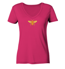 Lade das Bild in den Galerie-Viewer, Träume lassen fliegen - Ladies Organic V-Neck Shirt