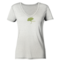 Lade das Bild in den Galerie-Viewer, Pflanze einen Garten - Ladies Organic V-Neck Shirt