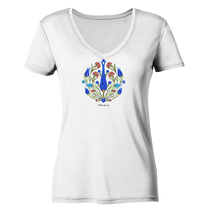 Lade das Bild in den Galerie-Viewer, Ein Bett im Kornfeld - Ladies Organic V-Neck Shirt