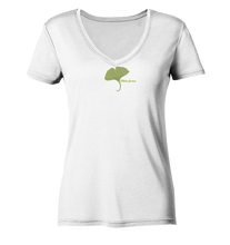 Lade das Bild in den Galerie-Viewer, Pflanze einen Garten - Ladies Organic V-Neck Shirt