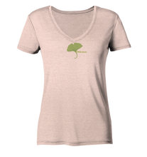 Lade das Bild in den Galerie-Viewer, Pflanze einen Garten - Ladies Organic V-Neck Shirt