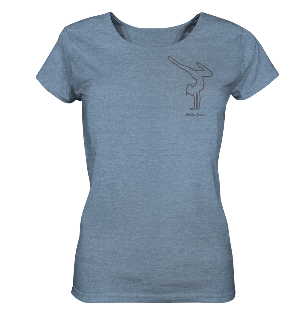 Begeistere dich für Bewegung - Ladies Organic Shirt (meliert)