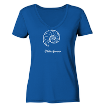 Lade das Bild in den Galerie-Viewer, In der Ferne rauscht das Meer - Ladies Organic V-Neck Shirt
