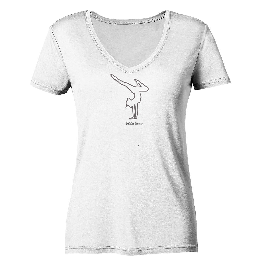 Begeistere dich für Bewegung - Ladies Organic V-Neck Shirt