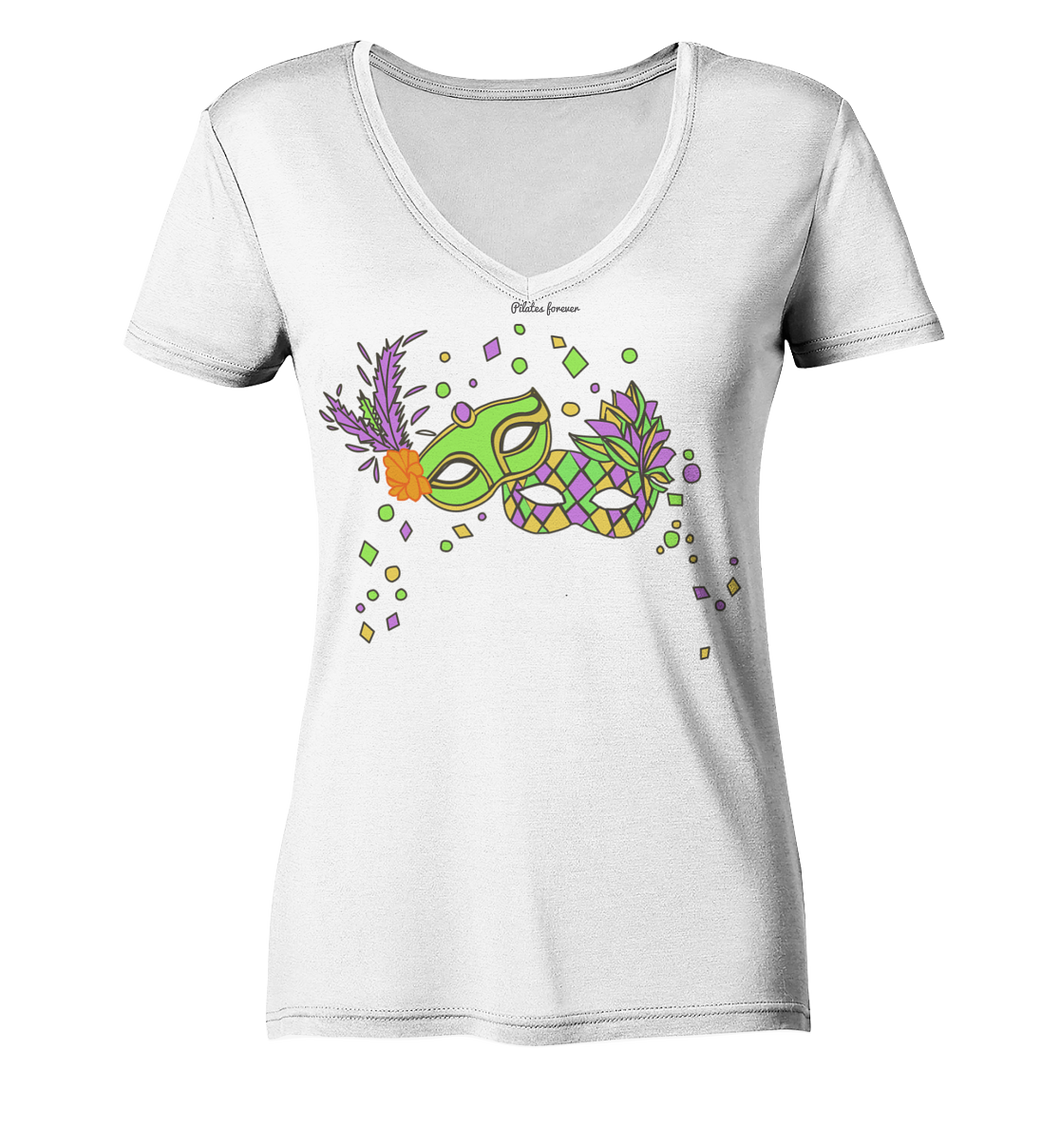 Fröhliche Fastnacht  - Ladies Organic V-Neck Shirt