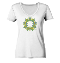 Lade das Bild in den Galerie-Viewer, Farbenfreude - Ladies Organic V-Neck Shirt
