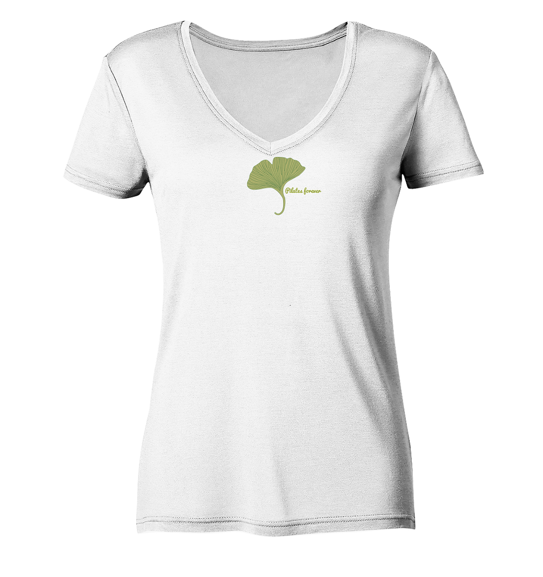 Pflanze einen Garten  - Ladies Organic V-Neck Shirt