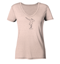 Lade das Bild in den Galerie-Viewer, Begeistere dich für Bewegung - Ladies Organic V-Neck Shirt
