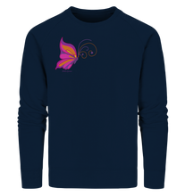 Lade das Bild in den Galerie-Viewer, Das Glück ist ein Schmetterling  - Ladies Organic Sweatshirt
